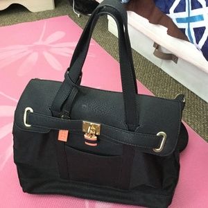 Cesca Nylon & Faux Leather Backpack